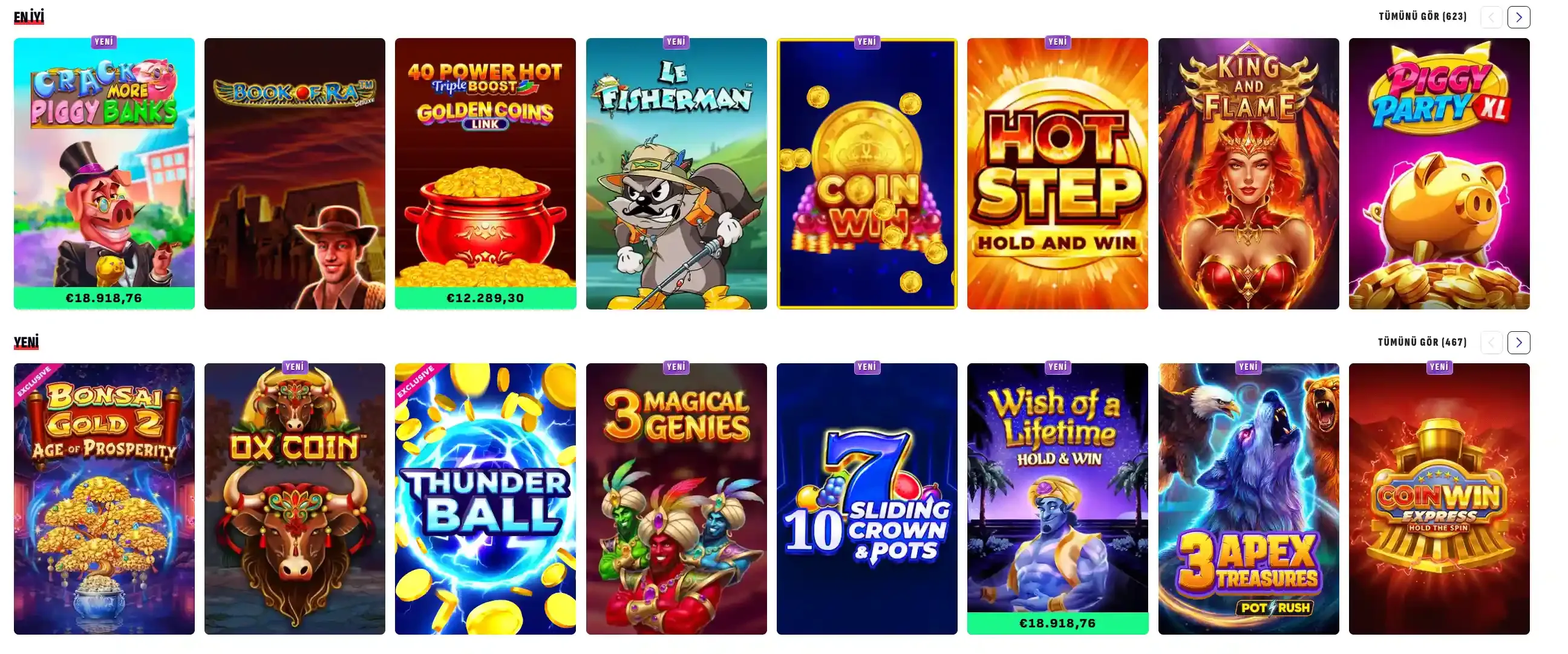 Bankonbet Casino Oyunları